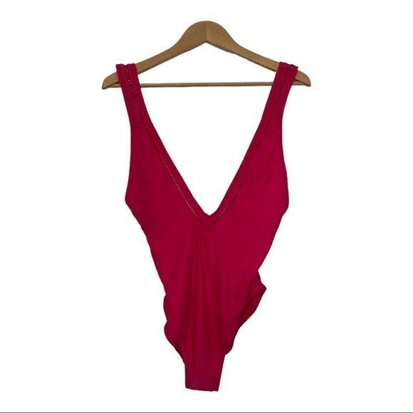 Frederick's of Hollywood Capri Azalea Plunge One Piece - Picture 3 of 12